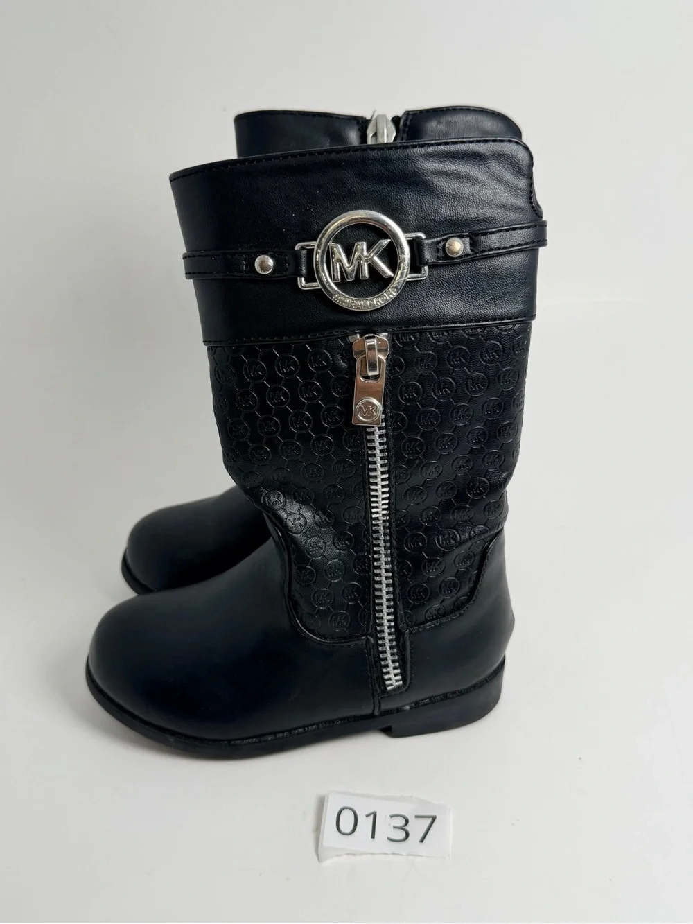 Michael Kors Black Kids Logo Mid-Calf Boots
